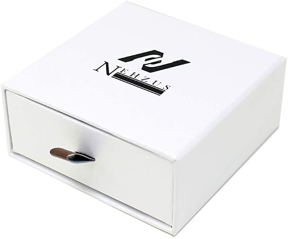 NEHZUS Couples Breloques Magnétiques Corde Tressée Bracelets Nom Personnalisé Barre en Acier Inoxydable Bracelet Bijoux Personnalisés pour Hommes Femmes Anniversaire