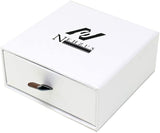 NEHZUS Couples Breloques Magnétiques Corde Tressée Bracelets Nom Personnalisé Barre en Acier Inoxydable Bracelet Bijoux Personnalisés pour Hommes Femmes Anniversaire