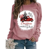 Christmas Movie Watching Sweatshirt Women This Is My Christmas Movie Watching Sublimation Shirt