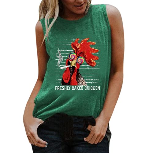 Débardeur à manches de poulet fraîchement cuit pour femmes, chemise de poulet drôle