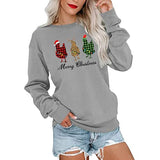 Sweat-shirt de poulet de noël à carreaux Buffalo pour femmes, chemise de joyeux noël