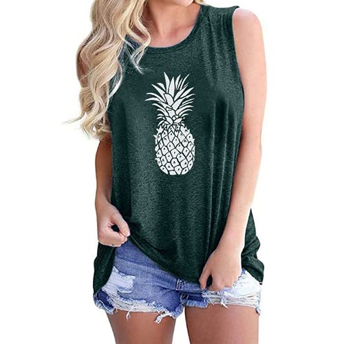 Débardeur ananas pour femmes, chemise Vibes d'été
