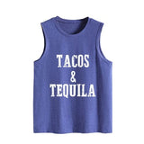 Débardeur Tacos et Tequila pour femme, chemise à boire graphique