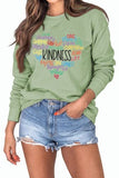 Women Kindness Love Heart Sweatshirt Long Sleeve Shirt