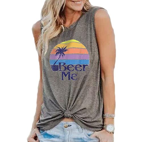 Chemise Beer Me pour femmes, débardeur graphique pour femmes
