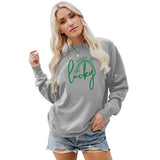 Happy Go Lucky Sweatshirt Women St. Patricks Day Shirt
