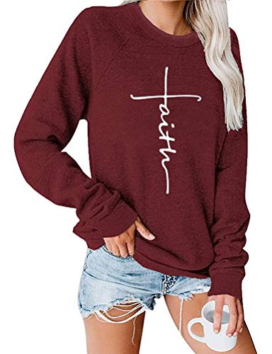 Sweat-shirt Faith Jesus à manches longues pour femmes