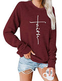 Sweat-shirt Faith Jesus à manches longues pour femmes