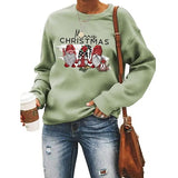 Sweat-shirt joyeux noël pour femmes, chemise de noël mignonne Gnomies