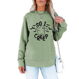 Sweat-shirt d'Halloween pour femme So I Creep Shirt Trick or Treat