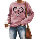 Christliches Herz Sweatshirt Damen Hoffnung Glaube Liebe Gesegnet Sweatshirt