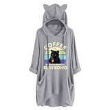 Women Coffee Because Murder Is Wrong Shirt with Pockets