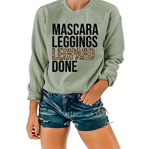 Femmes imprimé léopard chemise Leggings léopard fait pull sweat vêtements pour femmes