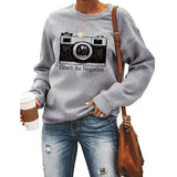 Sweat-shirt pour femmes, ne soyez pas négatif, chemise de photographe