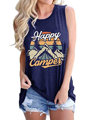 Chemise Happy Camper pour femme Débardeur graphique Happy Camper