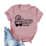 T-shirt Momlife pour femmes, je ne suis pas ivre, je distribue des collations et une chemise graphique