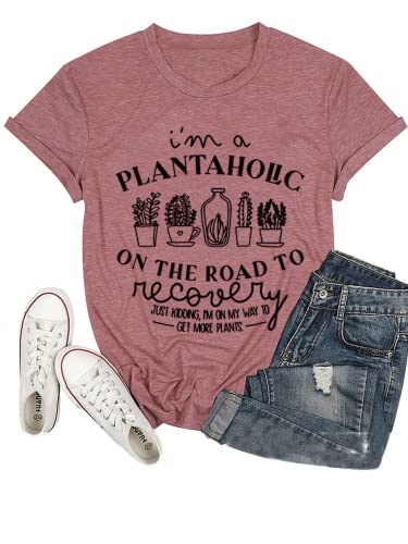 Plant Therapy Shirt I'm A Plantaholic on The Road to Recovery T-Shirt