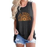 Débardeur Be The Sunshine pour femme, chemise tournesol