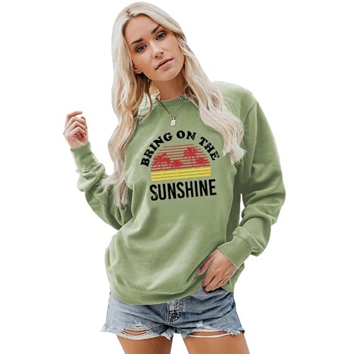 Sweat-shirt Bring On The Sunshine pour femmes, chemise graphique pour femmes