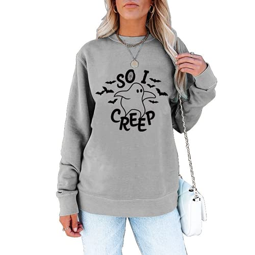 Sweat-shirt d'Halloween pour femme So I Creep Shirt Trick or Treat