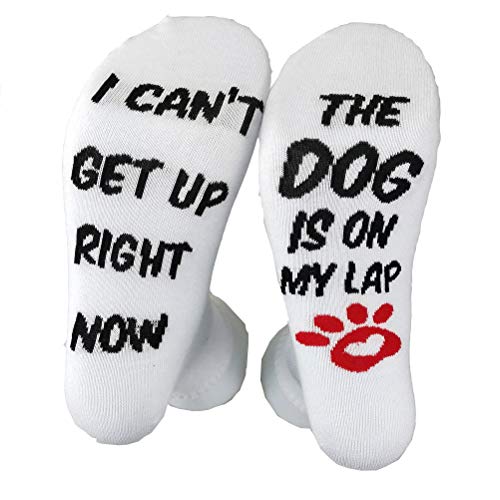 Unisex I CAN'T GET UP RIGHT NOW THE DOG/CAT IS ON MY LAP Socks