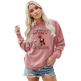Laissez-moi vous verser un grand verre de Get Over It Funny Chicken Sweat à manches longues pour femme