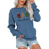 Sweat-shirt de poulet de noël à carreaux Buffalo pour femmes, chemise de joyeux noël