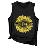 Meilleure maman de tous les temps en débardeur tournesol pour femme