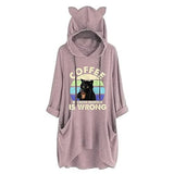 Women Coffee Because Murder Is Wrong Shirt with Pockets