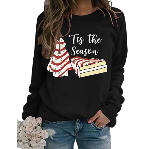 TitleTis The Season Sweat-shirt en forme d'arbre de Noël pour femme