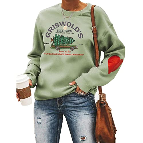 Sweat-shirt Griswold's Tree Farm pour femme, chemise de famille de noël