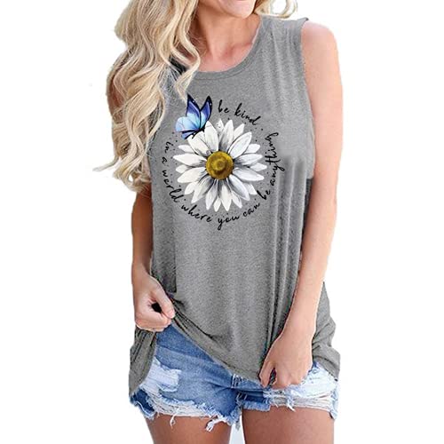 dans un monde où vous pouvez être n'importe quoi Be Kind Chemise pour femme Be Kind DaisyTank Tops