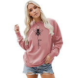 Sweat-shirt graphique Bee Kind pour femmes