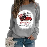 Christmas Movie Watching Sweatshirt Women This Is My Christmas Movie Watching Sublimation Shirt