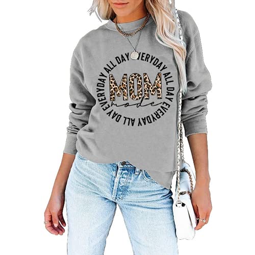 Chemise Mom Mode pour femme toute la journée, tous les jours, mode maman, sweat-shirt à manches longues