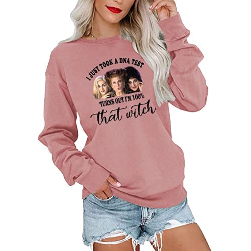Je viens de faire un test ADN, il s'avère que je suis à 100% cette sorcière, sweat-shirt à manches longues, je sens la chemise pour enfants