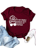 T-shirt Momlife pour femmes, je ne suis pas ivre, je distribue des collations et une chemise graphique