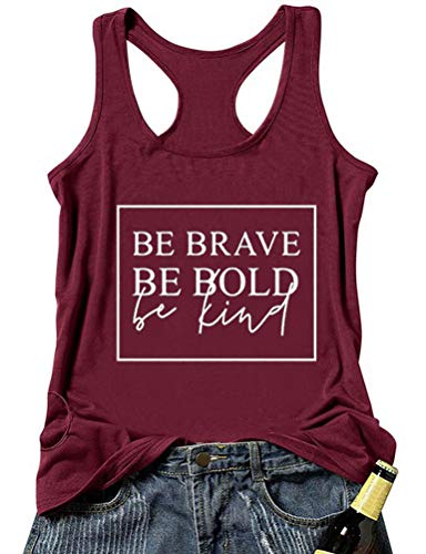 Débardeur Be Brave Be Bold Be Kind pour femme