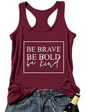 Débardeur Be Brave Be Bold Be Kind pour femme