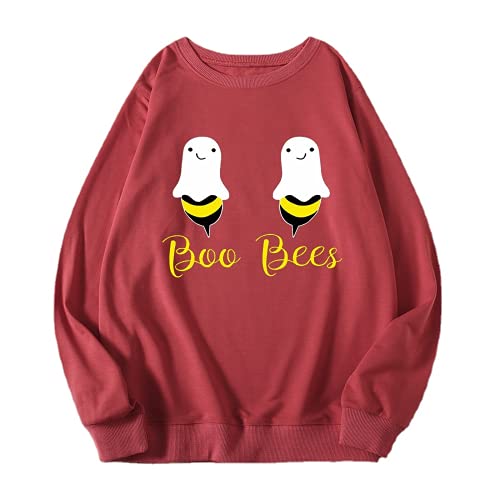 Femmes Boo Bees Chemise Drôle Halloween Fous Sweat