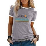 Women Mountain Mama Shirt Mom Camping Tees Tops