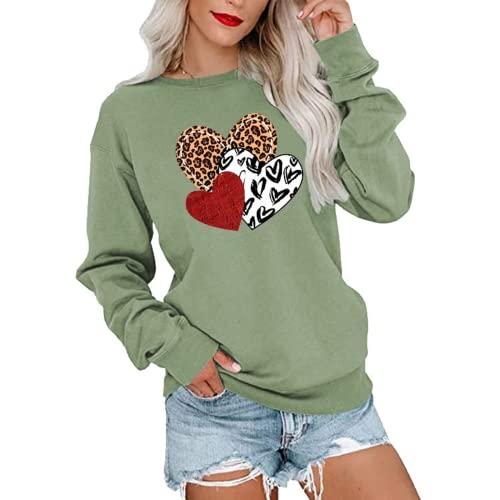 Women Valentine's Sweatshirt Long Sleeve Love Shirt