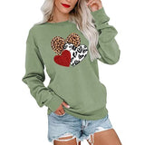 Women Valentine's Sweatshirt Long Sleeve Love Shirt
