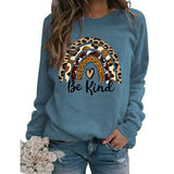 Be Kind Rainbow Sweat-shirt à manches longues pour femme