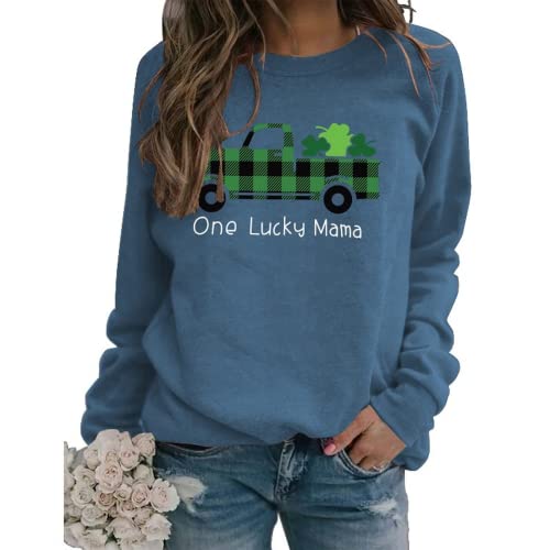 One Lucky Mama Sweatshirt Women St. Patrick's Day Tops