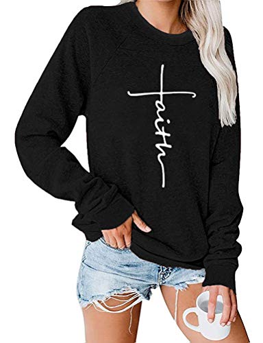 Sweat-shirt Faith Jesus à manches longues pour femmes
