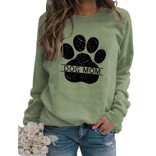 Dog Mom Sweatshirt Women Animal Love Shirt