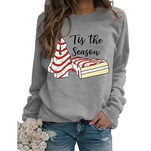 TitleTis The Season Sweat-shirt en forme d'arbre de Noël pour femme