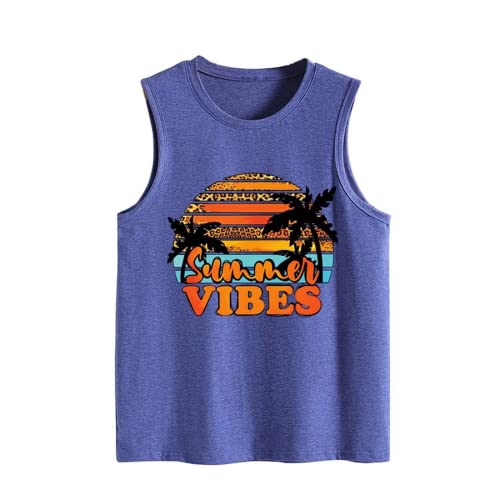 Vibes d'été débardeurs femmes vie Positive vacances citation vacances d'été mignon chemise de plage