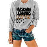 Femmes imprimé léopard chemise Leggings léopard fait pull sweat vêtements pour femmes